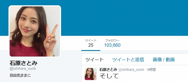 石原さとみのtwitter